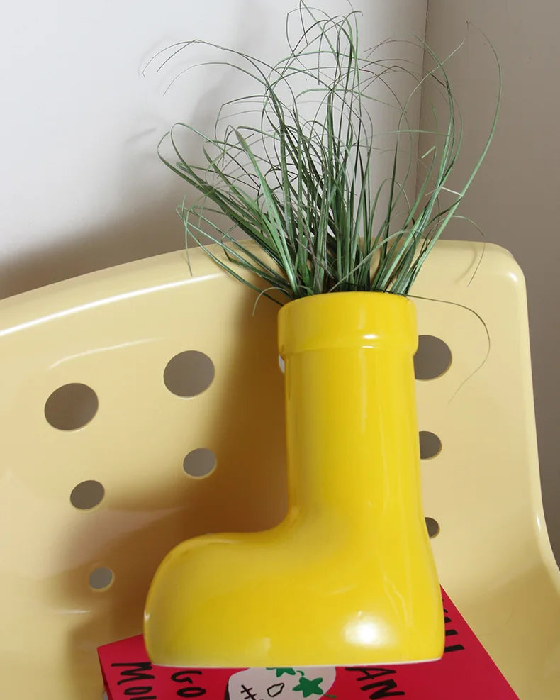 Vase in Ankle Boot Design