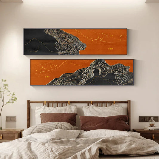 Colorful Abstract Canvas Prints for Wall Decor Above Sofa or Bed