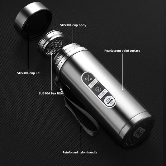 Smart Thermos with LED Temperature Display – 800ml to 1L Capacity