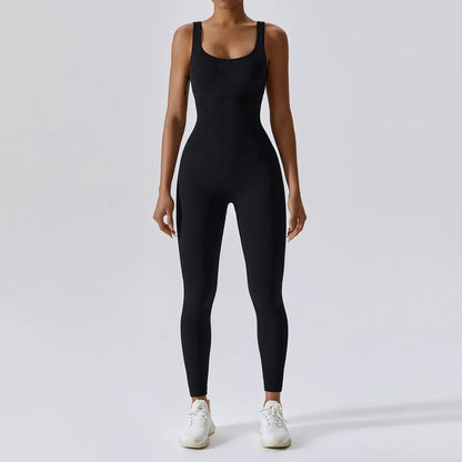 Women's Seamless Yoga Bodysuit | Quick-Dry One Piece Workout Suit