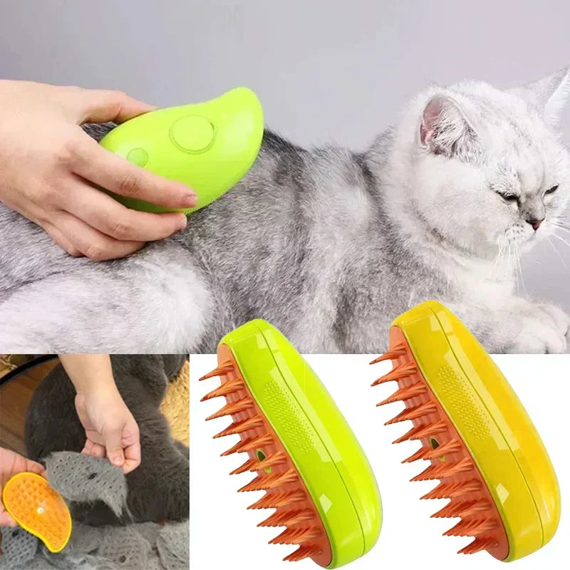 Ultimate 3-in-1 Cat Grooming Steam Brush