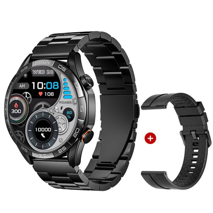 Smartwatch with 1.58" AMOLED Screen, Bluetooth Calling, 100+ Sports Modes & 24-Hour Health Tracking