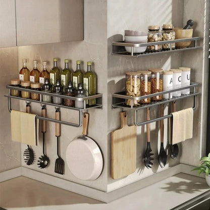 Wall-Mounted Aluminum Shelf