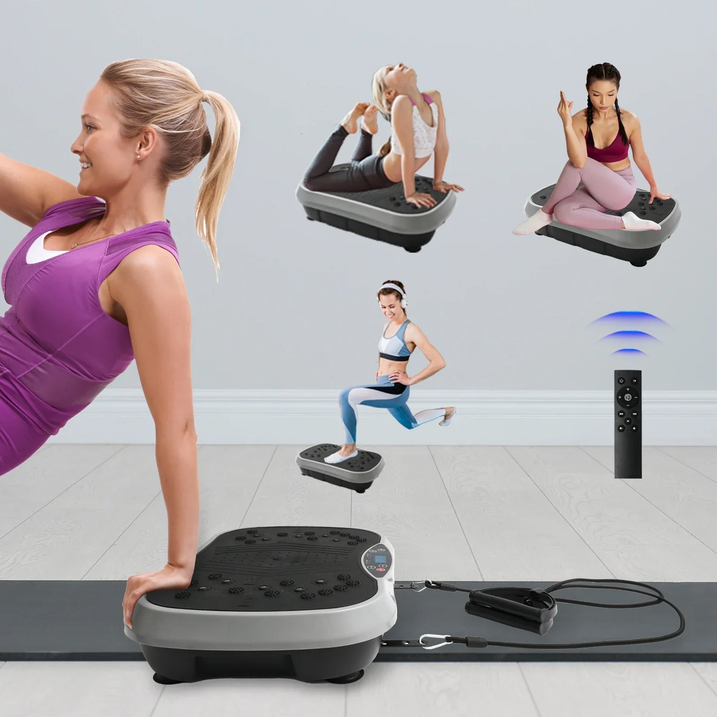 Full Body Vibration Exercise Machine with 99 Speeds, 5 Programs, LCD & Remote