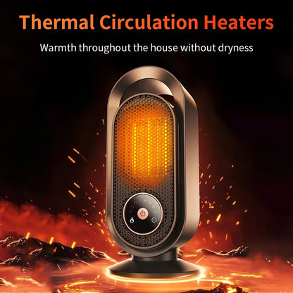 Portable 1000W Desk Fan Heater – Mini Warm Air Blower