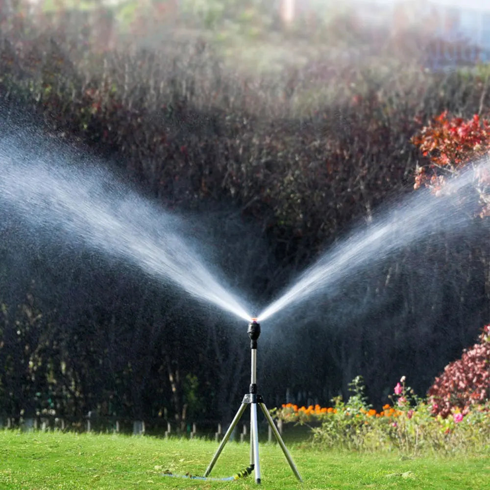 Automatic Rotating Garden Watering System with Collapsible Stand