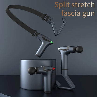 Deep Tissue Percussion Massager with Long Handle, 12 Speed Settings & USB-C Charging
