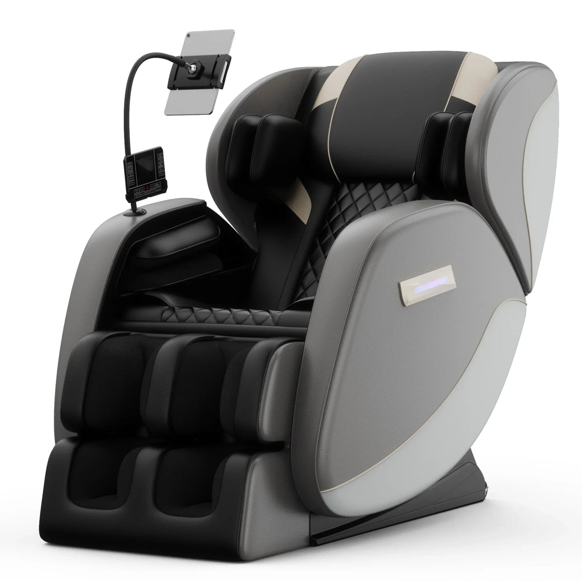 Full Body Massage Chair with Zero Gravity, 6 Rollers, 24 Airbags, Heating for Waist and Legs, Foot Rollers, Bluetooth and Touchscreen