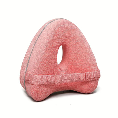 Ergonomic Knee Pillow for Side Sleepers – Memory Foam Leg Spacer with Washable Cover and Elastic Strap