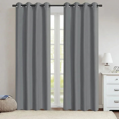 Thermal Lined 100% Blackout Curtains for Privacy and Comfort - Modern Design