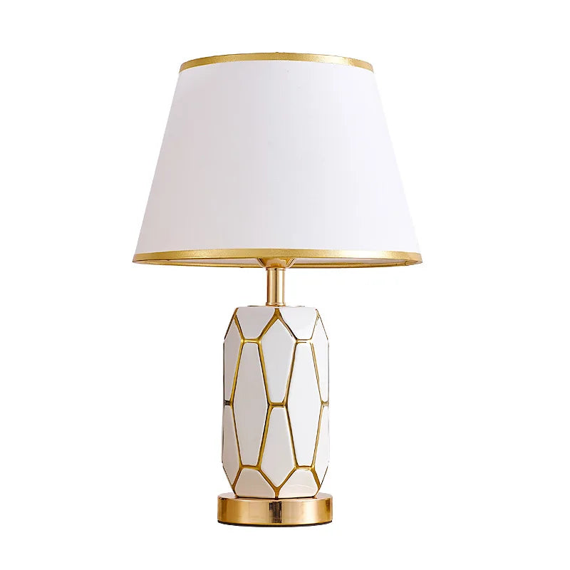 Modern Ceramic Table Lamp for Bedroom and Living Room – Warm Decorative Light