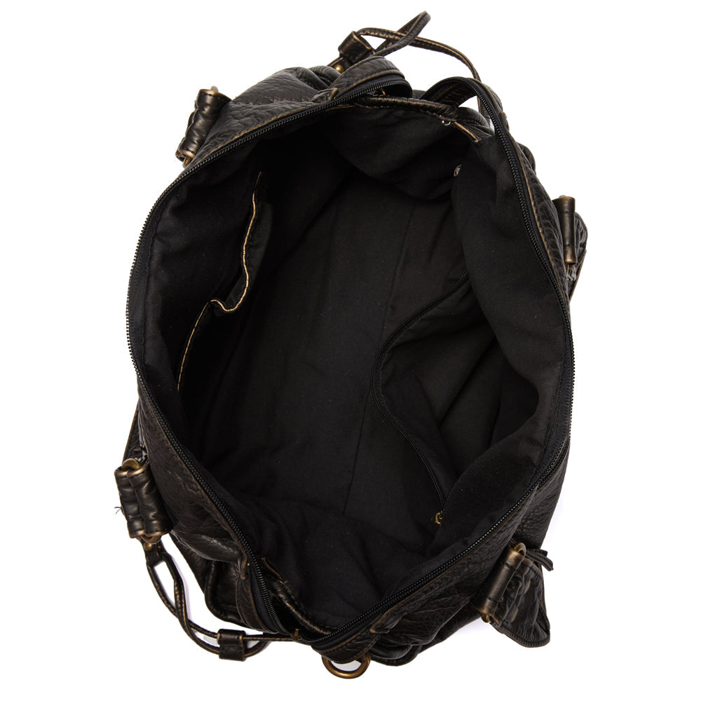 Black Tote Bag for School – Modern Practicality with Retro Elegance