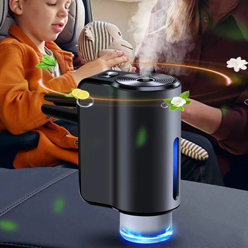 Sleek Car Aromatherapy Diffuser – Smart Fragrance Control