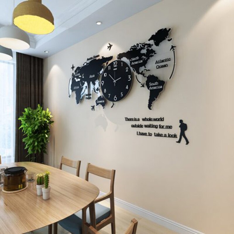 Unique 3D Acrylic DIY Wall Clock – Artistic Design