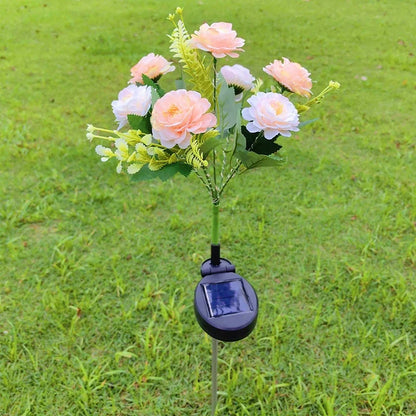 Hibiscus Solar Garden Light | LED Flower Lamp | 62 cm Height | IP65 Rated