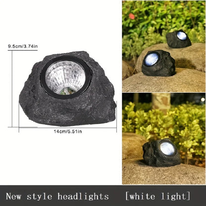 Outdoor Solar Rock Lights - Waterproof Spotlight Lamps