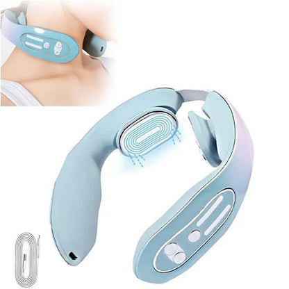 Portable Neck Massager with Heat – 12 Levels of Infrared EMS Therapy