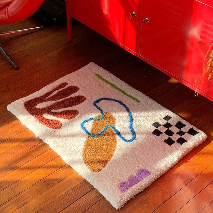Stylish Abstract Area Rug for Bedroom Décor