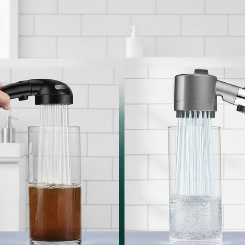 High-Pressure Showerhead with 9-Stage Water Filtration System