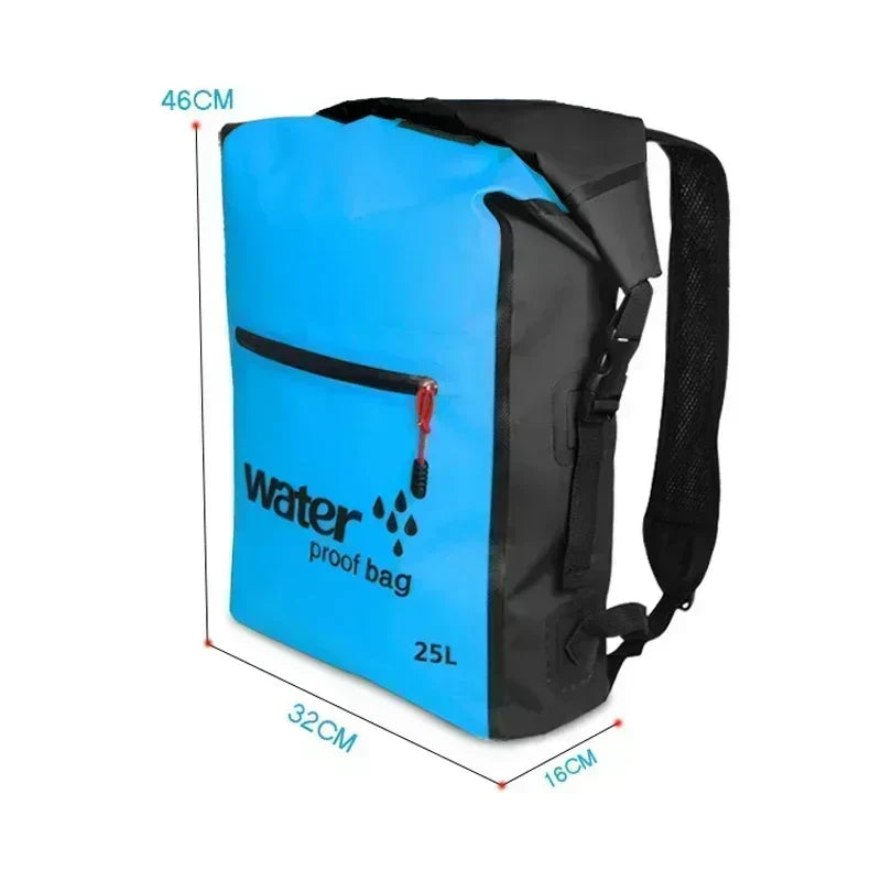 25L Waterproof and Breathable Backpack for Kayaking, Trekking, Outdoor Adventures