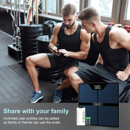 Bluetooth Digital Body Fat Scale with App - 16 Measurements, Syncs with Apple Health & Fitbit