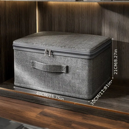 Foldable Storage Bins with Lids | Stackable, Durable Fabric Boxes with Handles