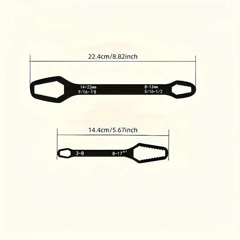 Two-In-One Adjustable Wrench Tool