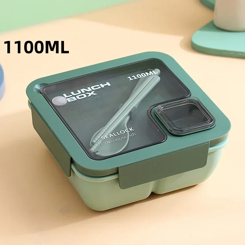 Portable Bento Lunch Box with Utensils for Travel