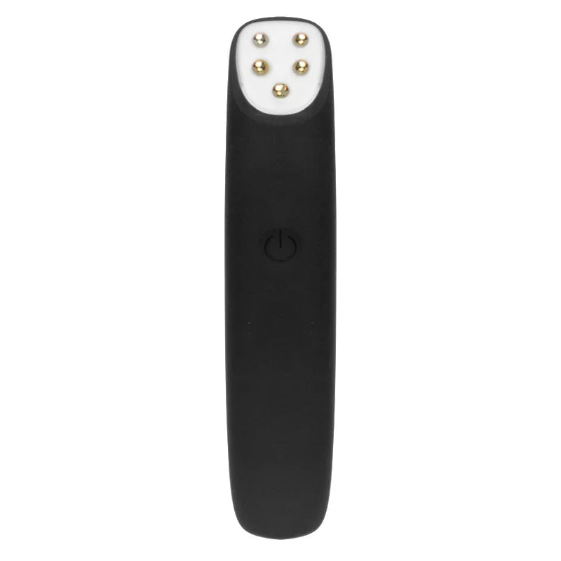 Eye Massager Pen with Red Light Therapy and Heat – 3 Modes, USB Rechargeable, 8,000 Vibrations/Min, 3-Minute Timer