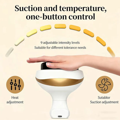 Heated Electric Cupping Massage Device for Muscle Tension Relief