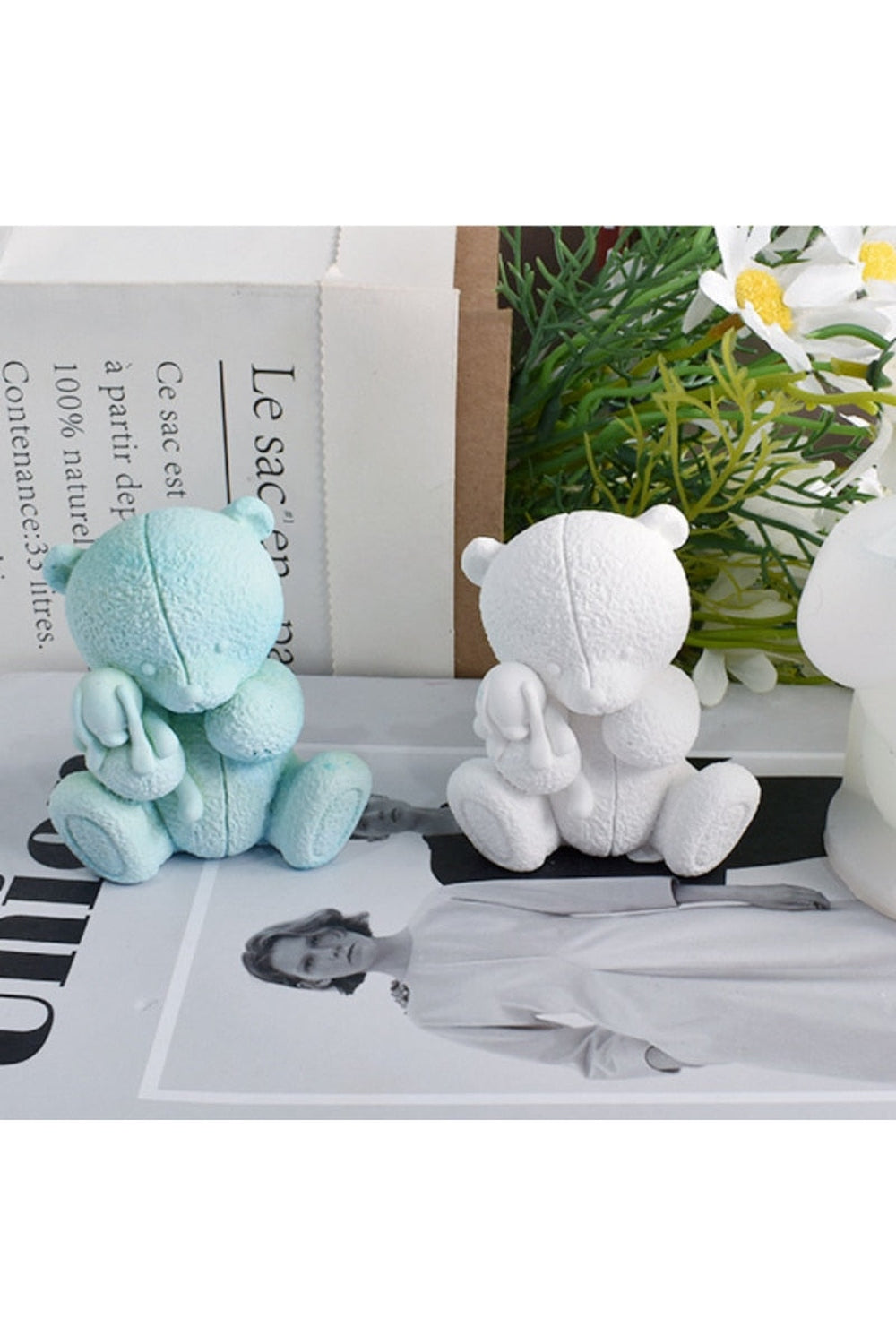 Teddy Bear Candle Mould for Crafting
