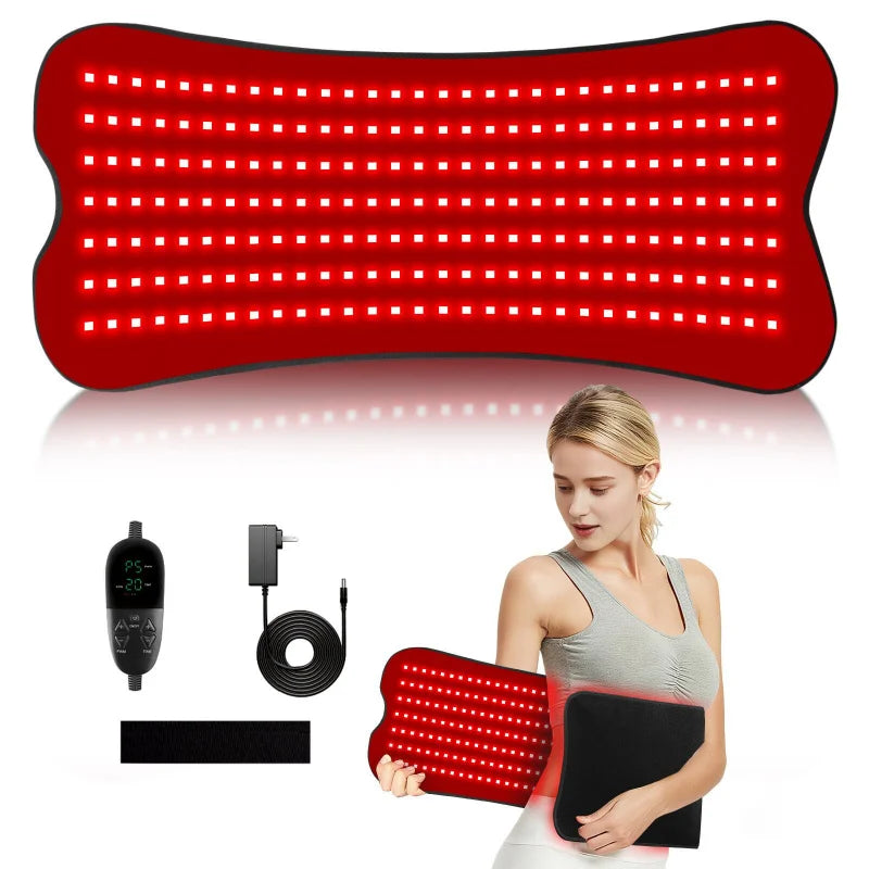 Infrared Heating Wrap with Remote Control | 210 LEDs 660nm 850nm Red Light Therapy