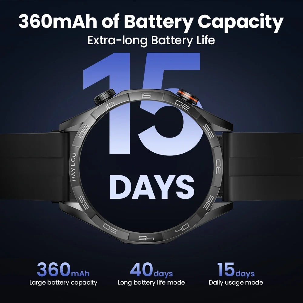Smartwatch with 1.58" AMOLED Screen, Bluetooth Calling, 100+ Sports Modes & 24-Hour Health Tracking