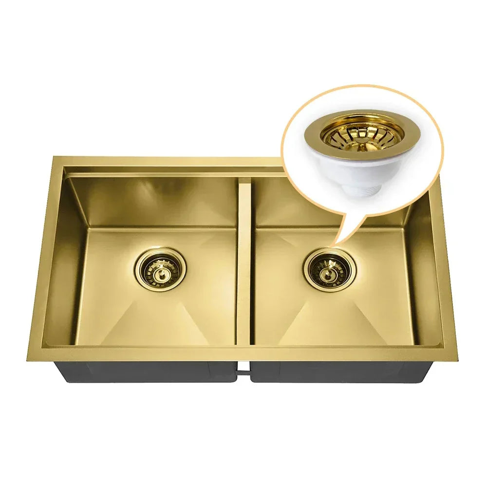 Stainless Steel Sink Strainer with Odor Filter – Pop-Up Stopper & Blockage Prevention Basket