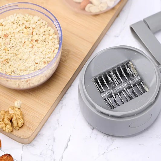 Manual Nut Grinder for Nuts and Spices with Stainless Steel Blades
