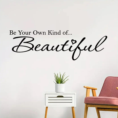 Inspirational Quote Wall Decal – Removable Peel and Stick Art for Home