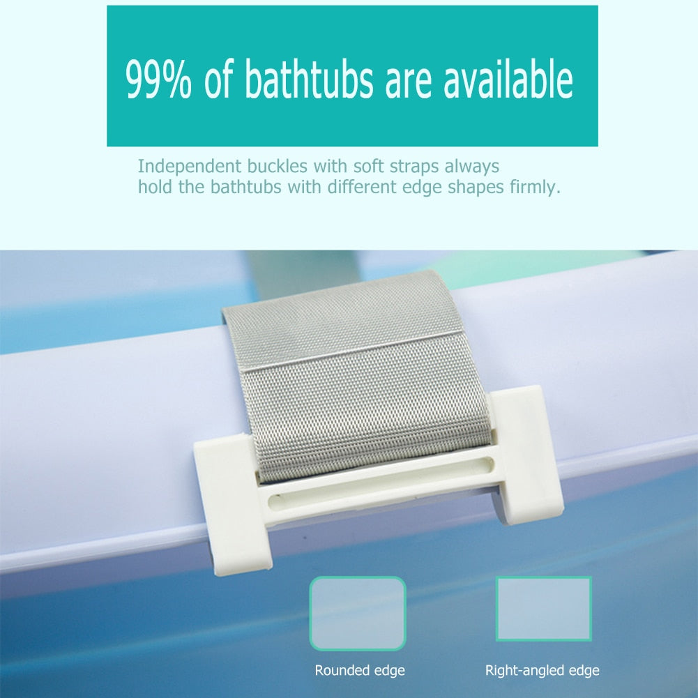 Safe & Cozy Baby Bathtub with Support Cushion