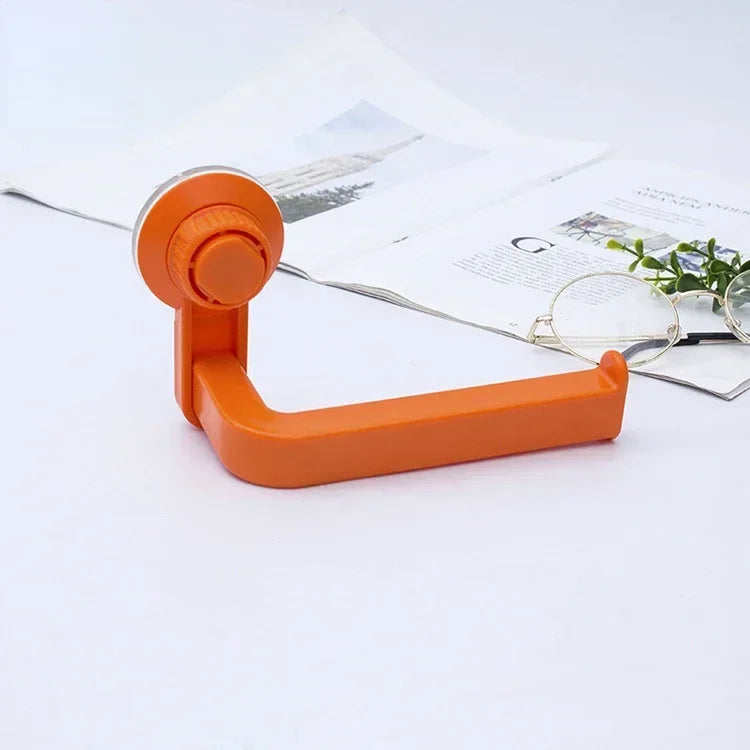 Toilet Paper and Towel Holder with Suction Technology - Waterproof & Strong for Bathroom, Kitchen & RV