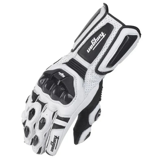 Carbon Motorcycle Gloves for Men | Waterproof & Windproof | Touchscreen | Genuine Leather | Suitable for Summer & Winter