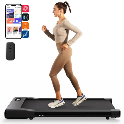 Slim Under Desk Treadmill with 2.5HP Motor | 265 lb Capacity, LED Display, Remote, 2.5 MPH