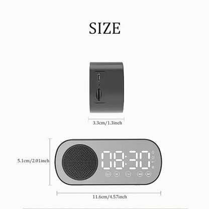 Bluetooth Speaker and FM Radio Digital Alarm Clock