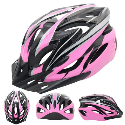 Adult Bike Helmet - Lightweight MTB Safety Gear - Adjustable Size 54-61 cm