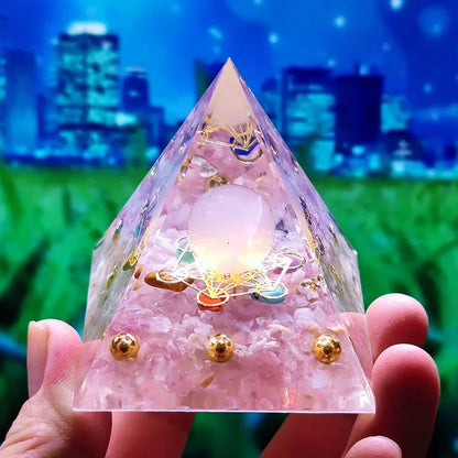 Amethyst Pendulum Orgonite Pyramid – Energy, Protection, Decoration