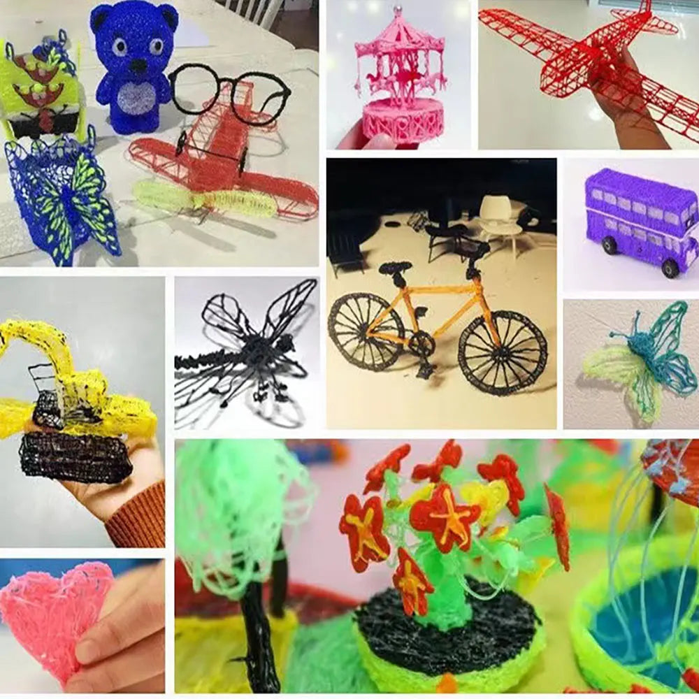 Creative 3D Art Pen Set - 100M of Colorful Filament