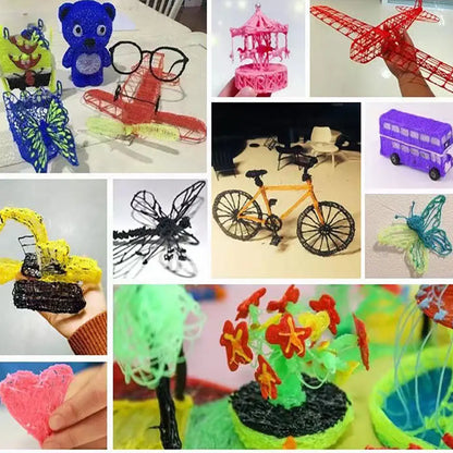 Creative 3D Art Pen Set - 100M of Colorful Filament