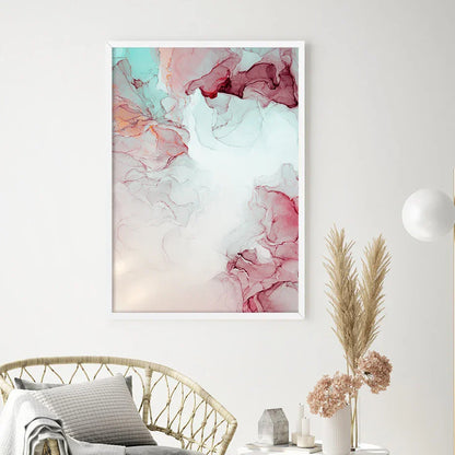 Elegant Blush Marble Canvas Art for Chic Home Spaces