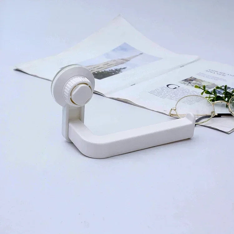 Toilet Paper and Towel Holder with Suction Technology - Waterproof & Strong for Bathroom, Kitchen & RV