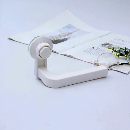 Toilet Paper and Towel Holder with Suction Technology - Waterproof & Strong for Bathroom, Kitchen & RV