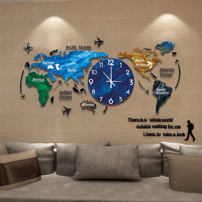 Unique 3D Acrylic DIY Wall Clock – Artistic Design