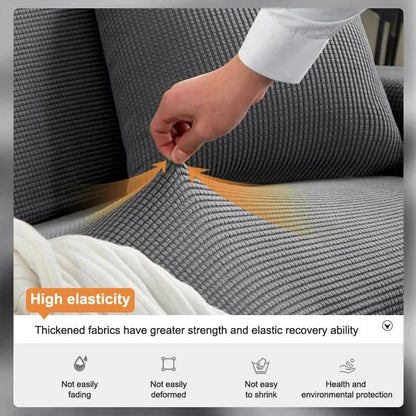 Elastic Non-Slip Sofa Covers - CushionWrap for Comfortable Seating